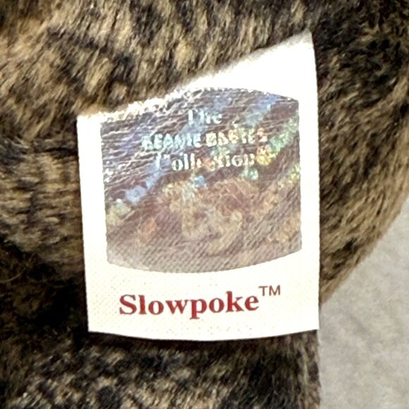 Ty Beanie Babies Slowpoke Sloth Plush Toy w/All Tags and Heart Protector (1999) - Picture 7 of 9